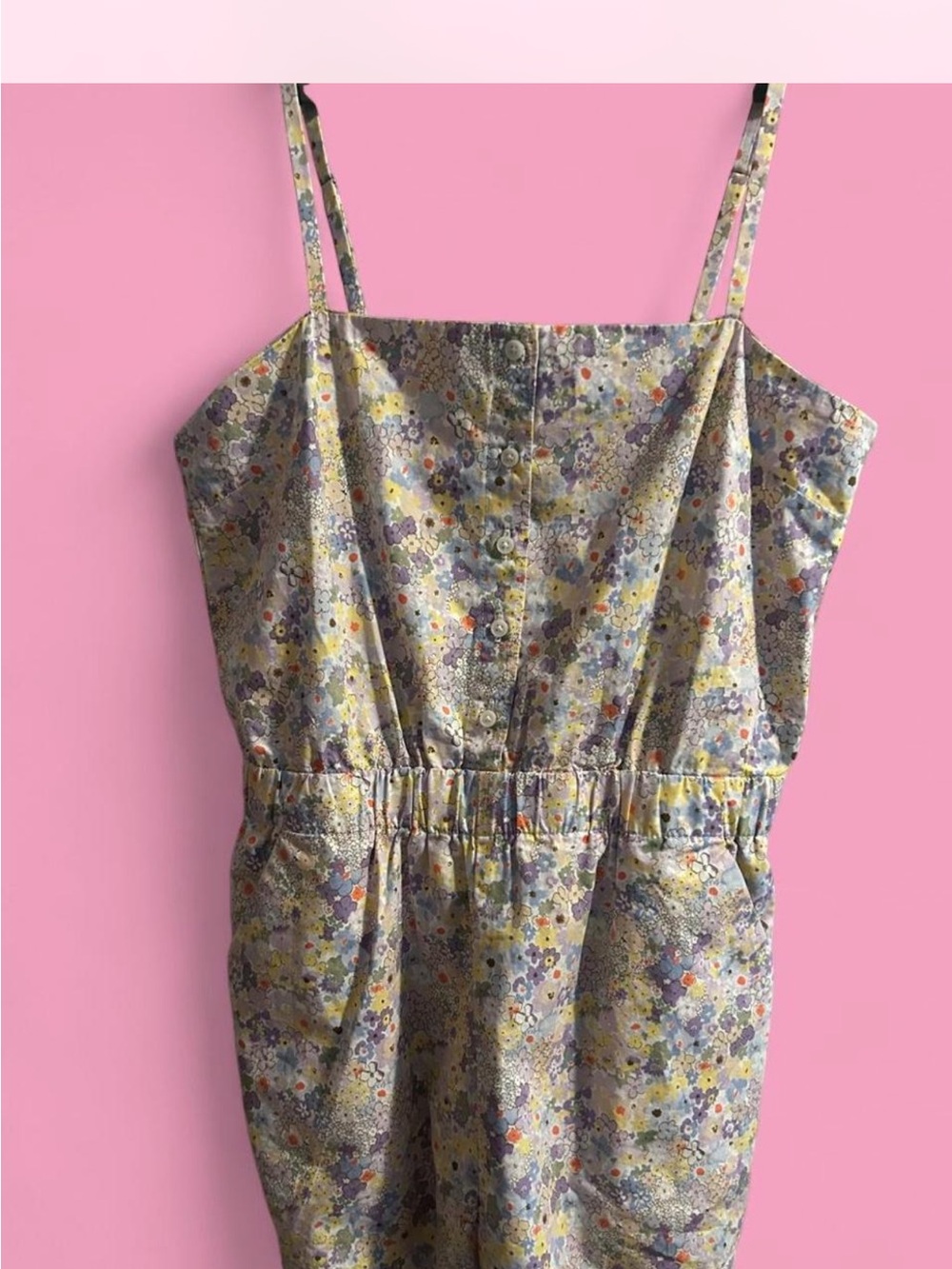 Levi's Floral ROMPER in Lavender, Yellow, Orange and White